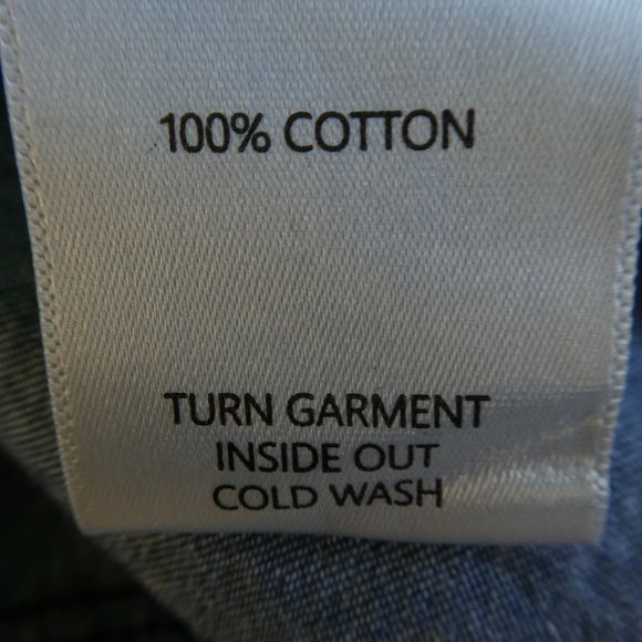 Lapis Denim Maxi Dress Prairie Tiered Puff Sleeves Embroidery Smocked Waist M - Picture 8 of 8